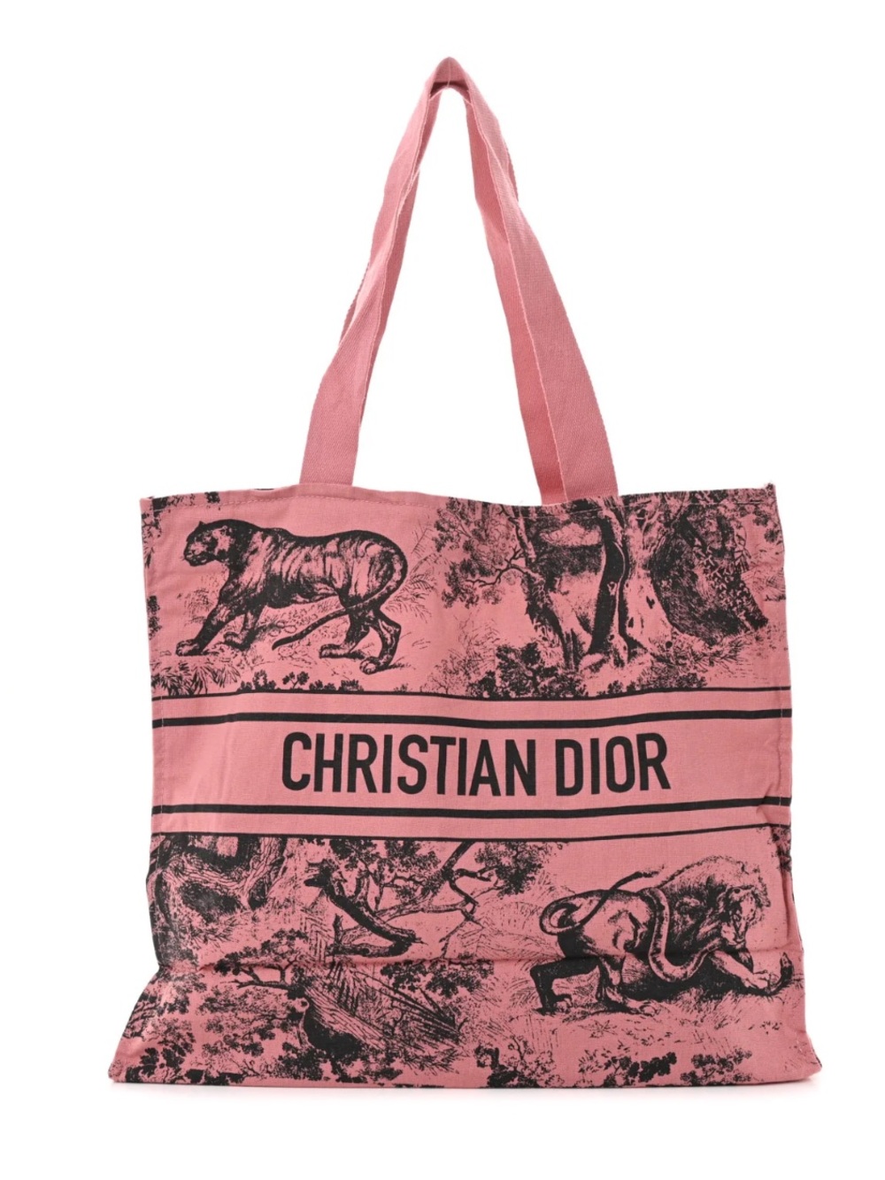 Dior Rose Pink Canvas Tote